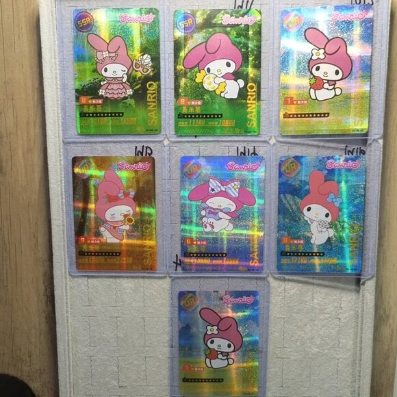 Sanrio My Melody Wave 6 Booser Set - 15 Piece With Top Load Sleeve - Picture 2 of 16